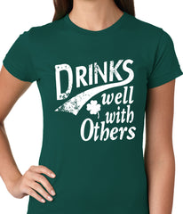 Drinks Well With Other Irish St. Patrick's Day Girls T-shirt