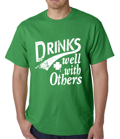 Drinks Well With Other Irish St. Patrick's Day Mens T-shirt