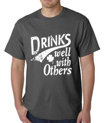 Drinks Well With Other Irish St. Patrick's Day Mens T-shirt