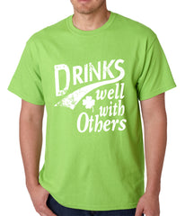 Drinks Well With Other Irish St. Patrick's Day Mens T-shirt