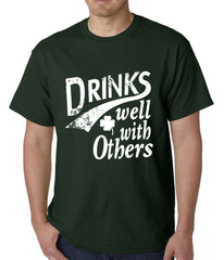 Drinks Well With Other Irish St. Patrick's Day Mens T-shirt