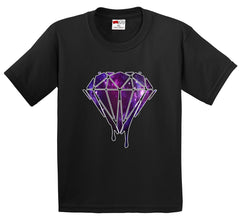 Dripping Purple Galaxy Diamond Men's T-Shirt