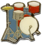 Drums Lapel Pin
