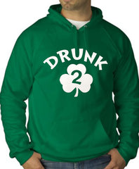 Drunk 2 Irish Shamrock Adult Hoodie