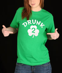 Drunk 2 Irish Shamrock Girl's T-Shirt