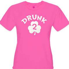 Drunk 2 Irish Shamrock Girl's T-Shirt