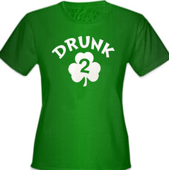 Drunk 2 Irish Shamrock Girl's T-Shirt