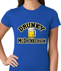 Drunky McDrunkerson Funny Ladies T-shirt