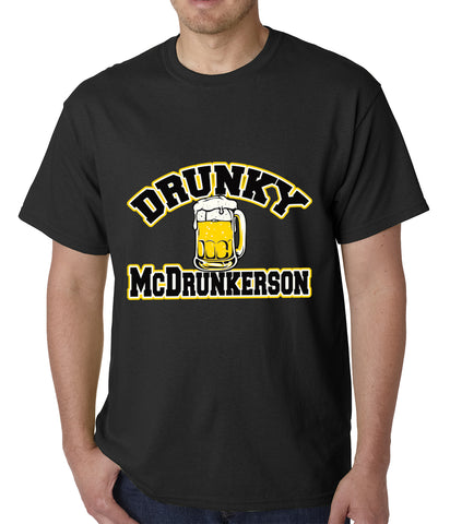 Drunky McDrunkerson Funny Mens T-shirt