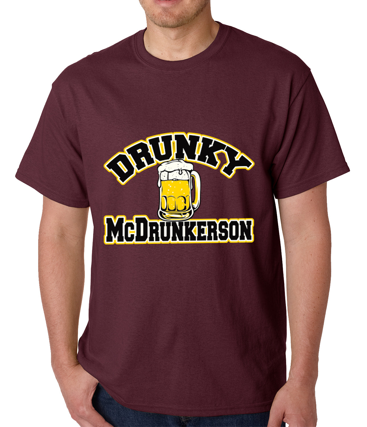 Drunky McDrunkerson Funny Mens T-shirt