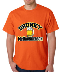 Drunky McDrunkerson Funny Mens T-shirt