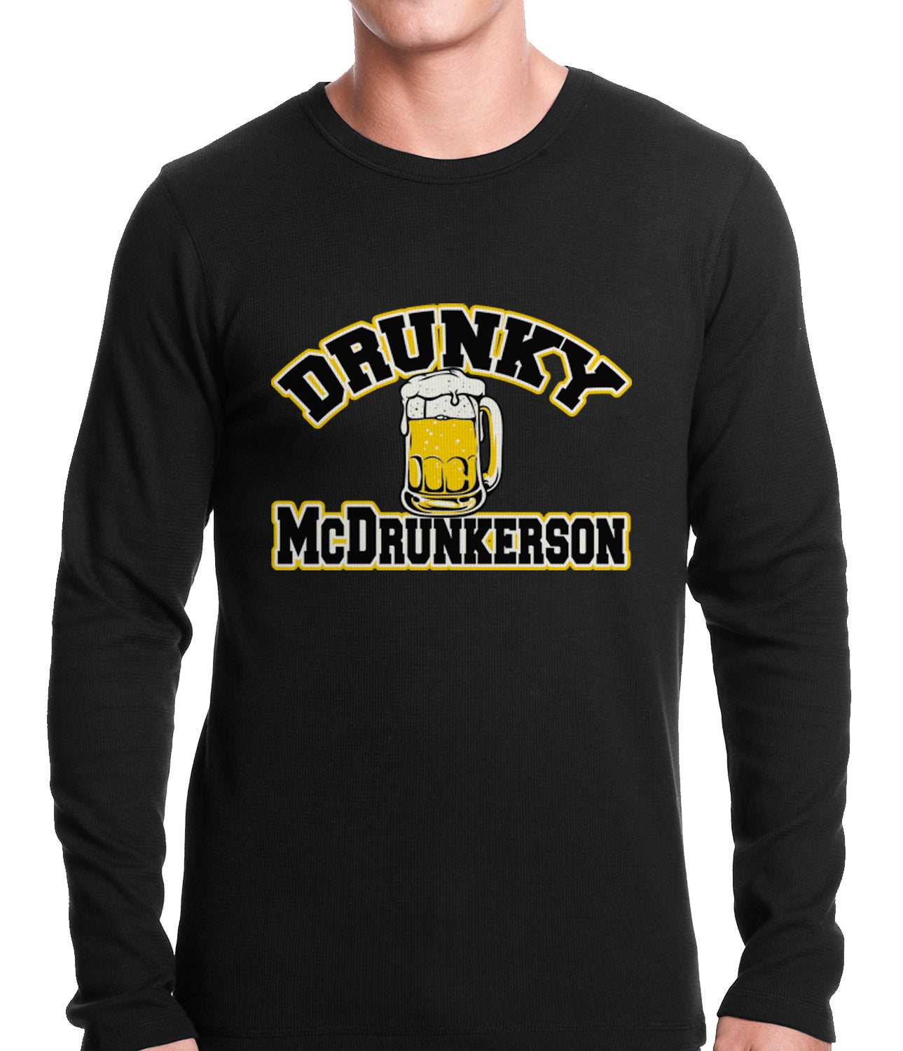 Drunky McDrunkerson Funny Thermal Shirt