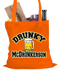 Drunky McDrunkerson Funny Tote Bag