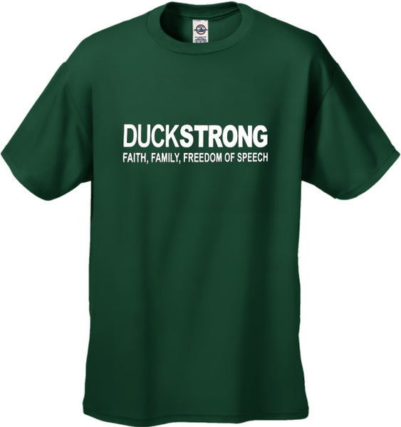 DuckStrong Faith, Family, Freedom Of Speech Men's T-Shirt –