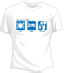 Eat, Sleep, And Cheer! Girls T-Shirt