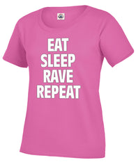Eat Sleep Rave Repeat Girl's T-Shirt