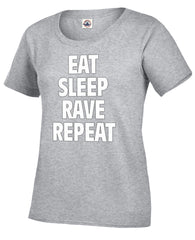 Eat Sleep Rave Repeat Girl's T-Shirt