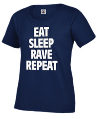 Eat Sleep Rave Repeat Girl's T-Shirt