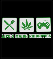 Eat, Smoke Weed & Play Video Games T-Shirt
