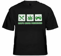 Eat, Smoke Weed & Play Video Games T-Shirt