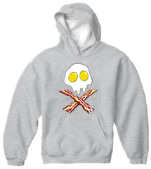 Eggs Bacon Skull Adult Hoodie