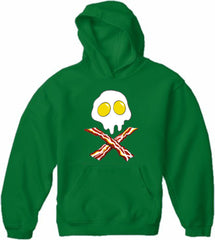Eggs Bacon Skull Adult Hoodie