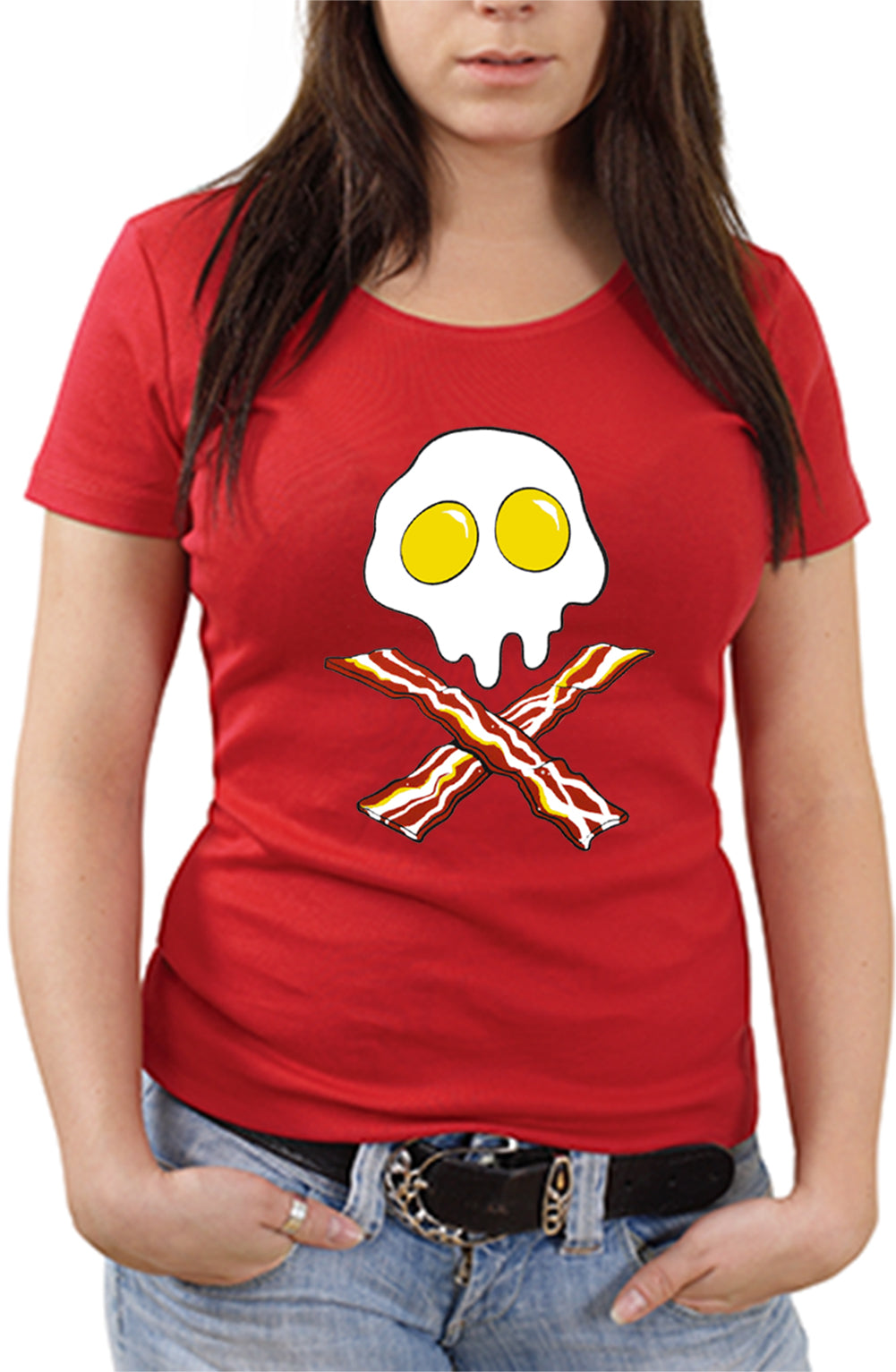 Eggs Bacon Skull Girl's T-Shirt