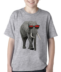 Elephant Wearing Sunglasses Kids T-shirt