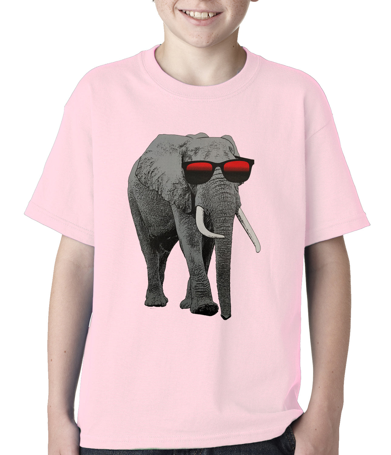 Elephant Wearing Sunglasses Kids T-shirt