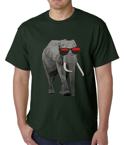 Elephant Wearing Sunglasses Mens T-shirt