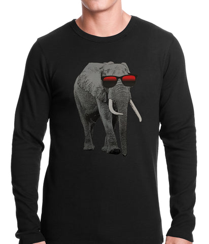 Elephant Wearing Sunglasses Thermal Shirt