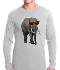 Elephant Wearing Sunglasses Thermal Shirt