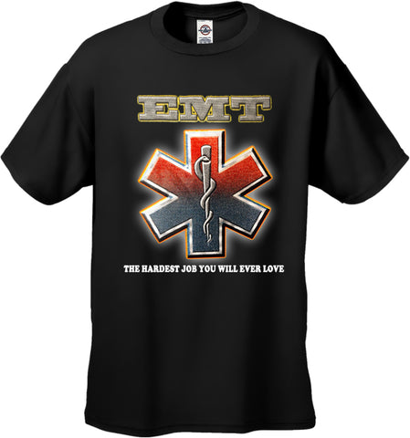 EMT The Hardest Job You Will Ever Love Men's T-Shirt