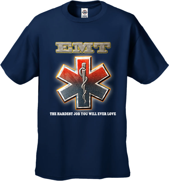 EMT The Hardest Job You Will Ever Love Men's T-Shirt