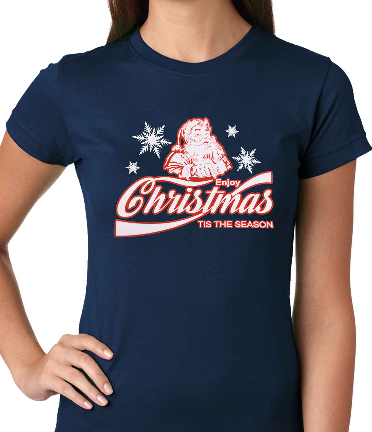 Enjoy Christmas Tis The Season Ladies T-shirt