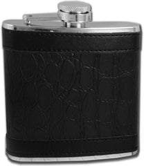 Exotic Leathers 6 oz. Hip Flask