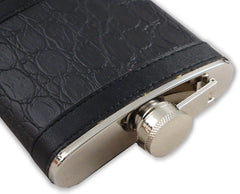 Exotic Leathers 6 oz. Hip Flask