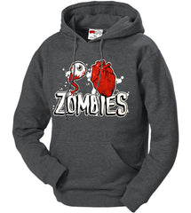 Eye Heart Zombies Adult Hoodie