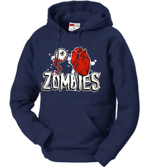 Eye Heart Zombies Adult Hoodie