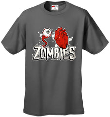 Halloween Costume T-shirts - Eye Heart Zombies Mens T-shirt