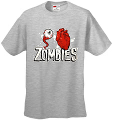 Halloween Costume T-shirts - Eye Heart Zombies Mens T-shirt