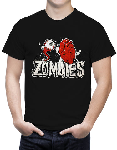 Halloween Costume T-shirts - Eye Heart Zombies Mens T-shirt