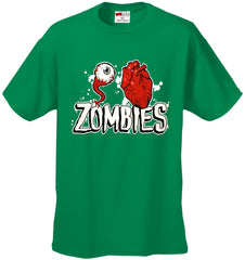 Halloween Costume T-shirts - Eye Heart Zombies Mens T-shirt