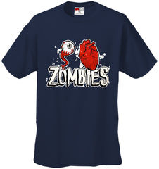 Halloween Costume T-shirts - Eye Heart Zombies Mens T-shirt