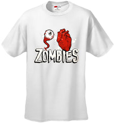 Halloween Costume T-shirts - Eye Heart Zombies Mens T-shirt