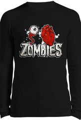 Eye Heart Zombies Thermal Long Sleeve Shirt