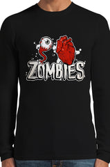 Eye Heart Zombies Thermal Long Sleeve Shirt