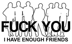 F@CK You. I Have Enough Friends T-Shirt