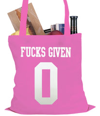 F*cks Given 0 Tote Bag