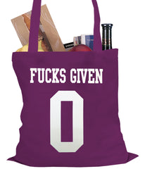 F*cks Given 0 Tote Bag